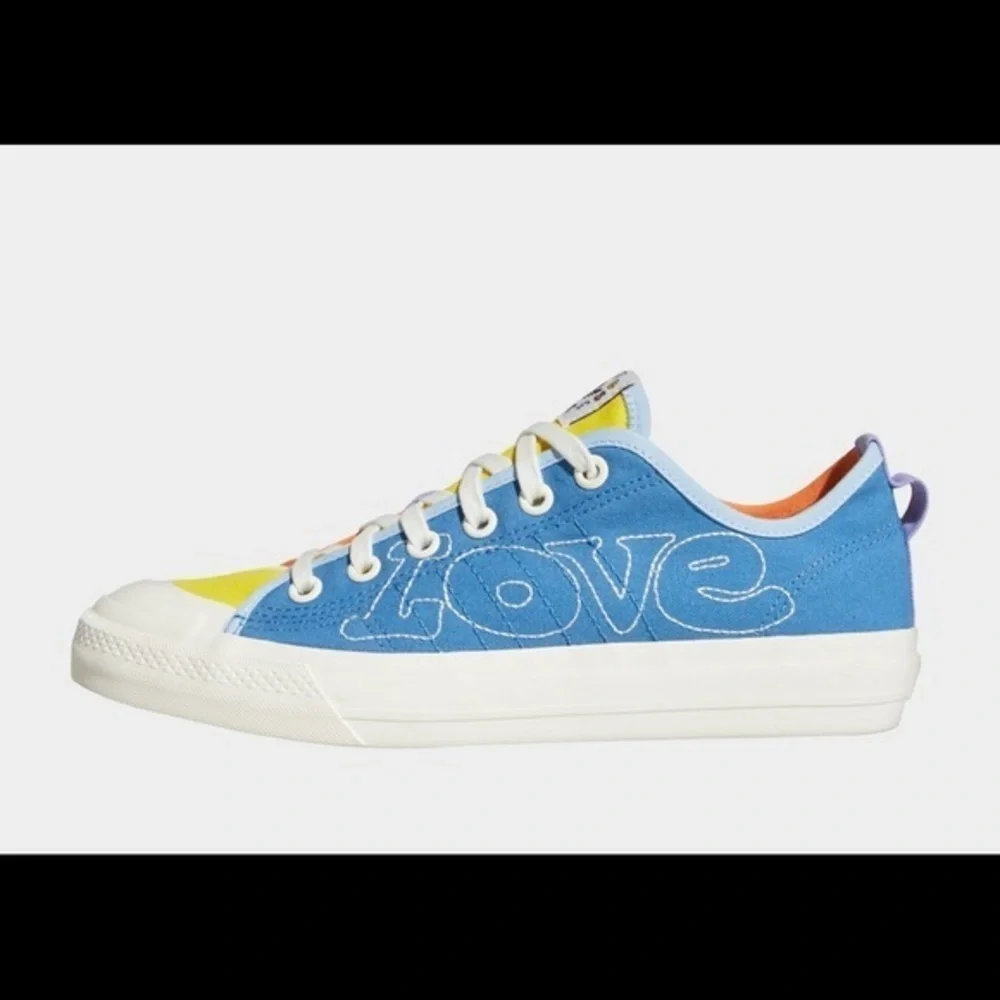 Adidas Originals Nizza Pride Embroidered Stitch Detail Colorblock New Sneakers